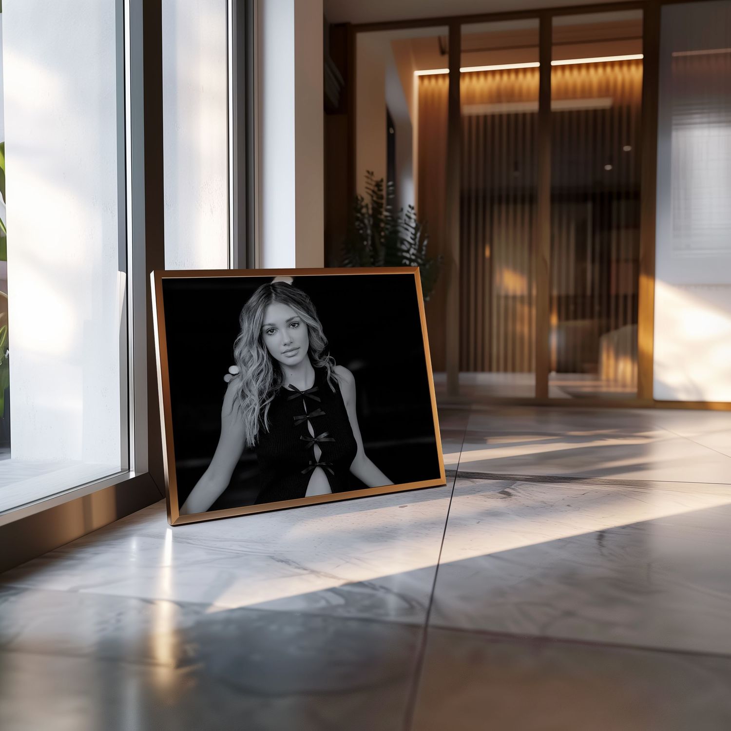 Black and white portrait wall art by Sarah Jane Photography