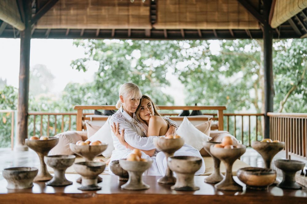 Family photography services at Komaneka Bisma Bali capturing warm and joyful moments.