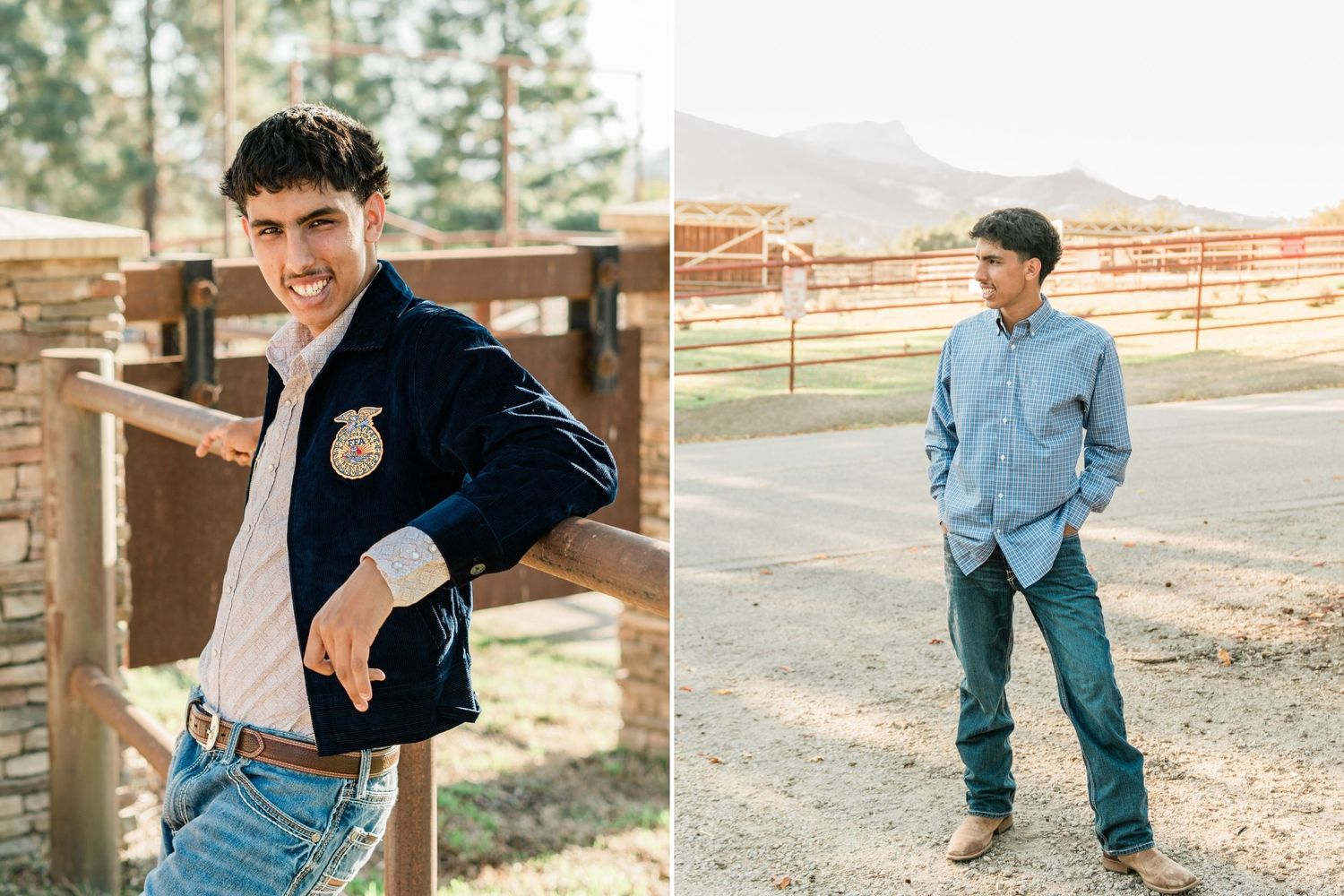 slo high senior guy leaning on fence for slo high senior photos in San Luis Obispo
