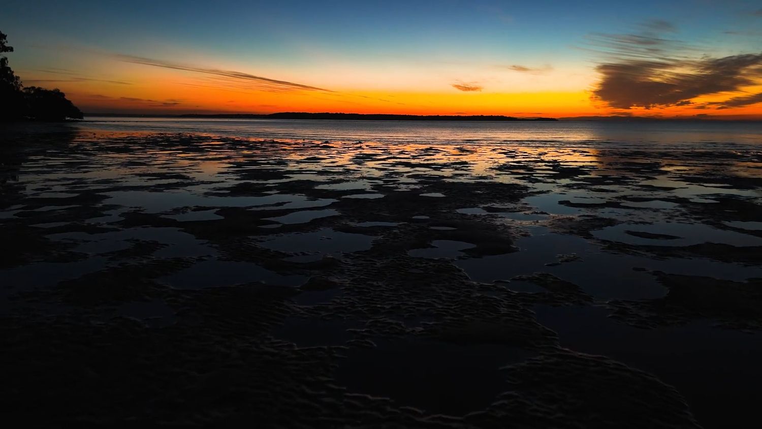 Sunset picture of Minjerribah. North Stradbroke Island, Queensland, Australia