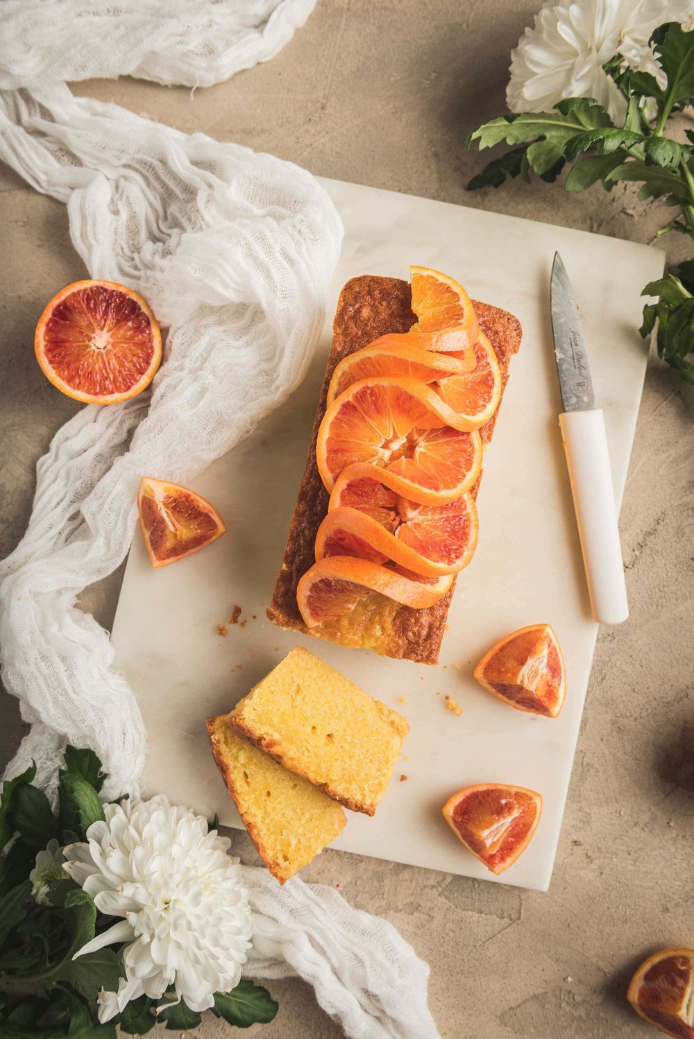 Cake à l'orange sanguine - Mélanie Rousselle, styliste et photographe culinaire basée en Ile de France
