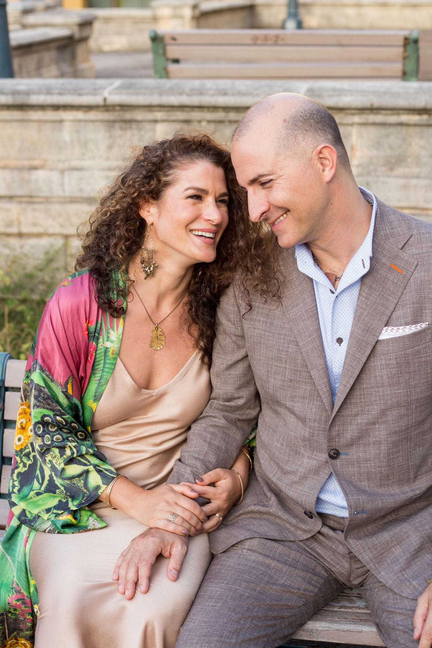 Surprise wedding. Bride and groom. Old San Juan, Puerto Rico.
