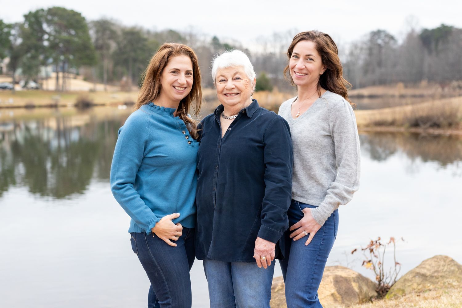 Outdoor family portrait, mother and daughters photo session in Windsor, Ontario by Tasha Cannaday