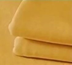 Golden yellow fabric texture shown in close-up detail.