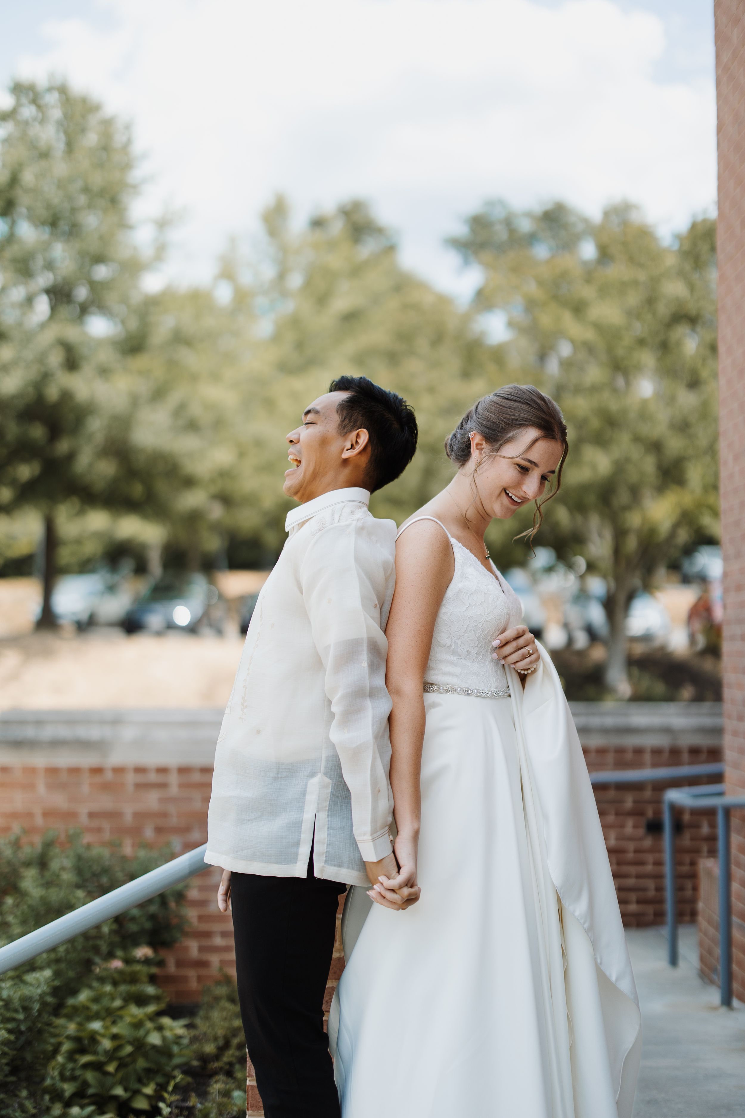 Catholic wedding portrait
