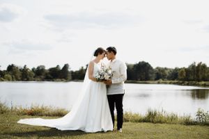 Catholic wedding portrait