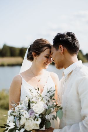 Catholic wedding portrait
