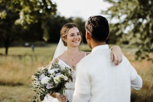 Catholic wedding portrait