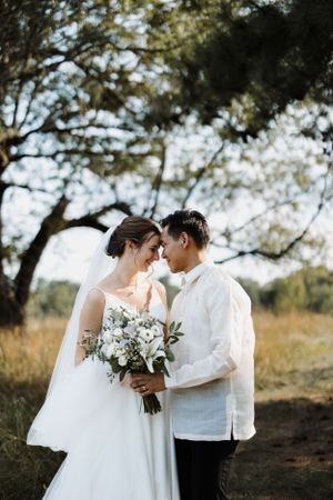 Catholic wedding portrait