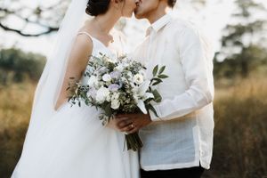 Catholic wedding portrait