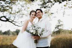 Catholic wedding portrait