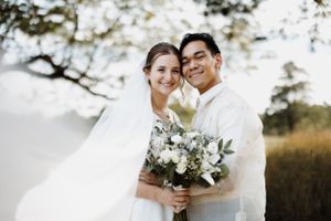 Catholic wedding portrait