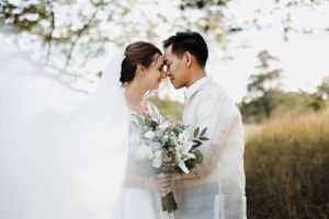 Catholic wedding portrait