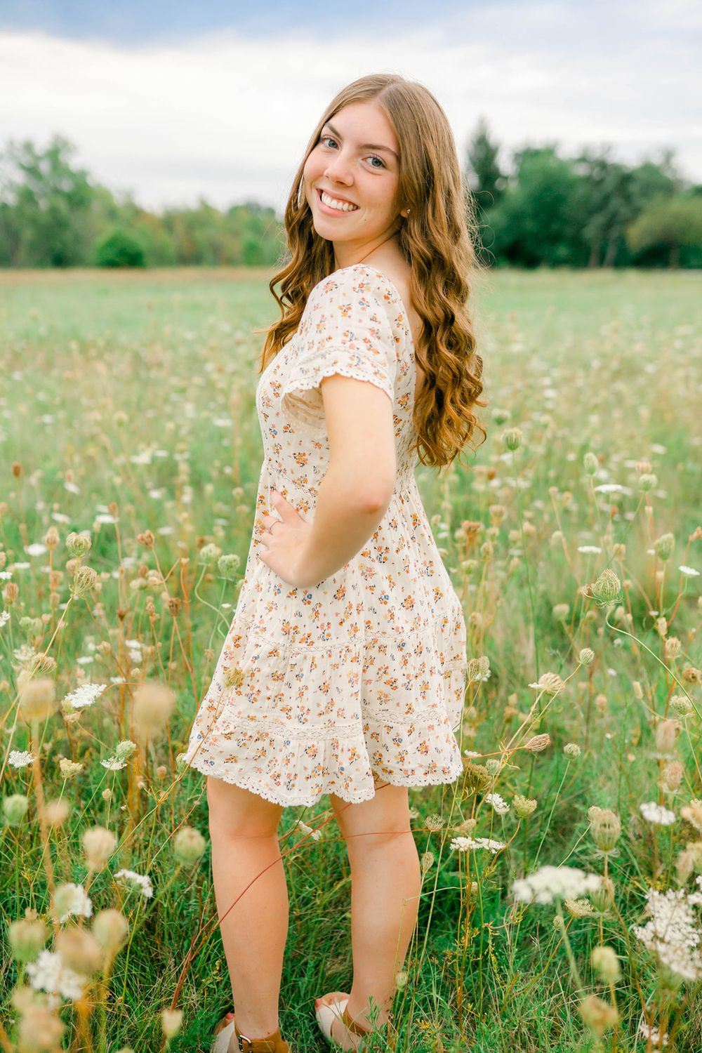 Senior Session flower field