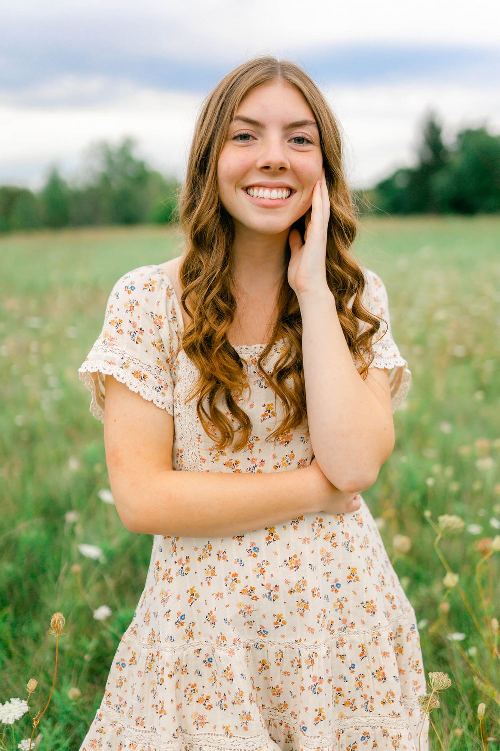 Senior Session flower field