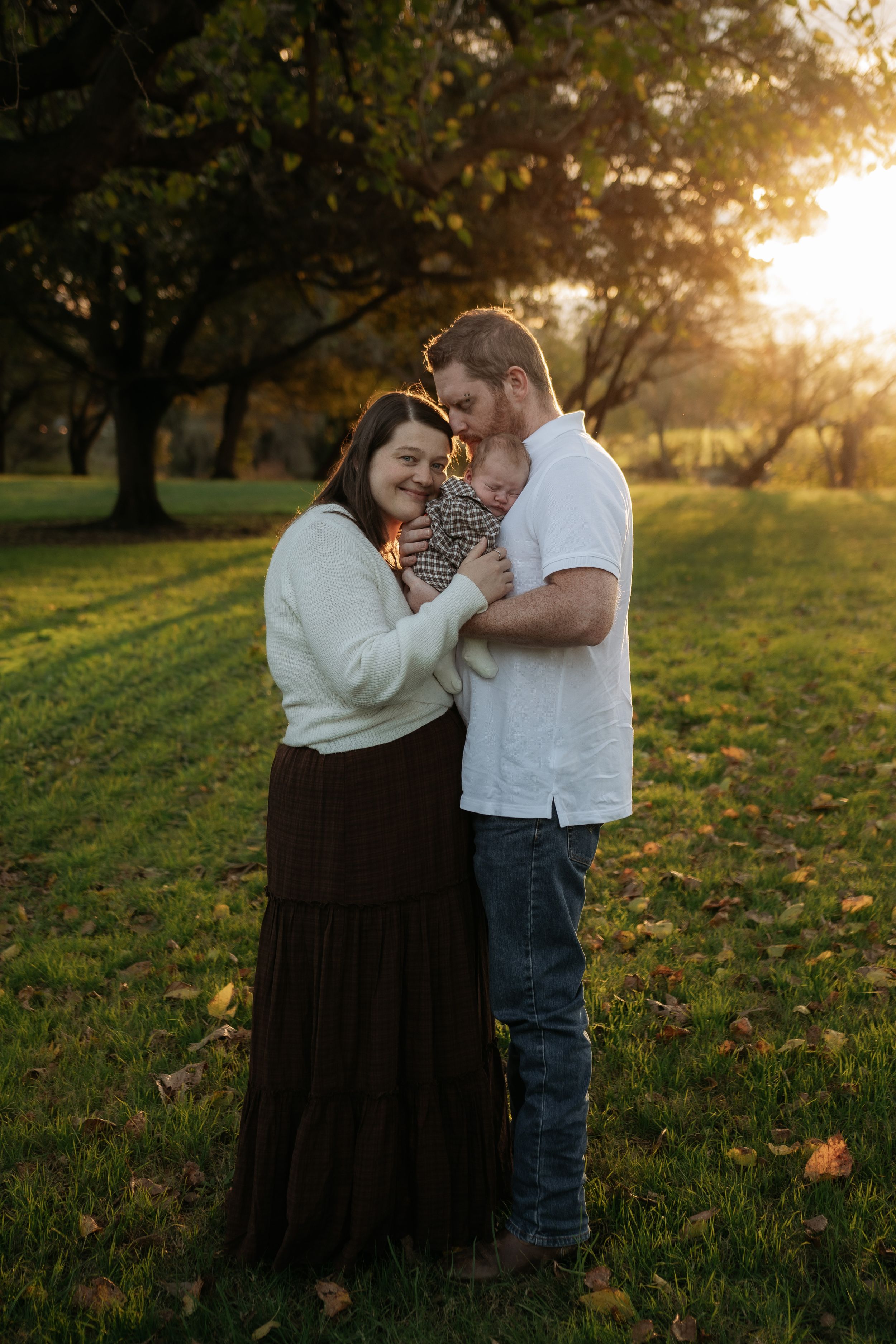 Family at sunset in a Western Sydney location