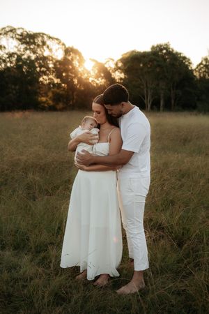 Family at sunset in a Western Sydney location