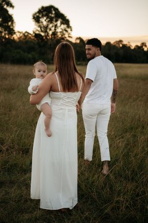 Family at sunset in a Western Sydney location