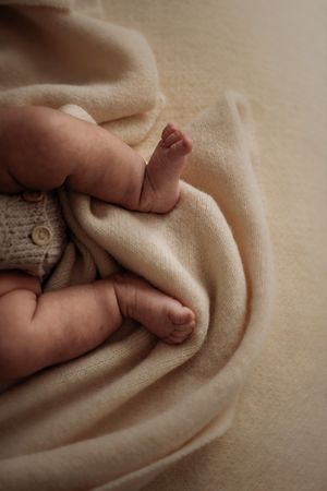 Baby feet taken in Penrith newborn studio