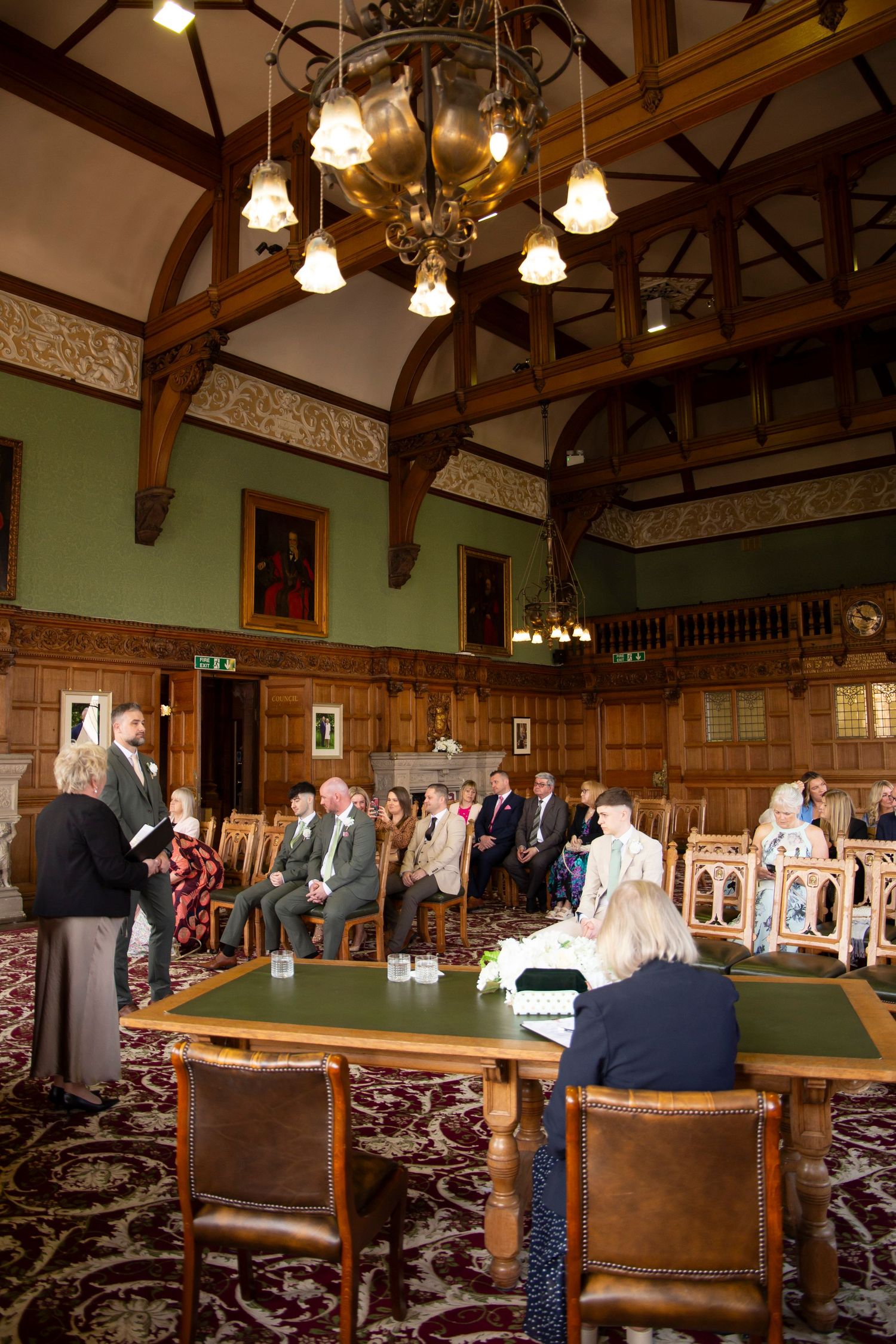 Wedding in the Council Chamber Chester Town Hall