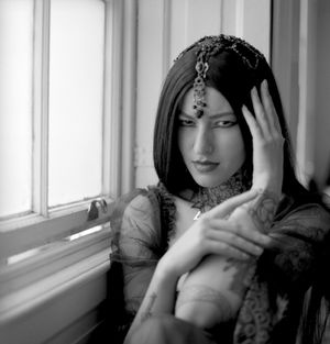 Anna Georgia (UK Model) photographed during Shoot 4 of Project Vampirique #projectvampirique with necklace and earings by Heather Shaw