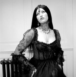 Anna Georgia (UK Model) photographed during Shoot 4 of Project Vampirique #projectvampirique with necklace & earrings by revivify_2018