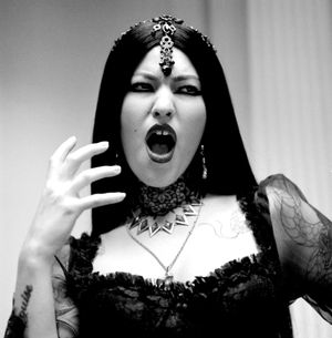 Anna Georgia (UK Model) photographed during Shoot 4 of Project Vampirique #projectvampirique with necklace & earrings by revivify_2018