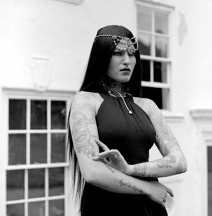Anna Georgia (UK Model) photographed during Shoot 4 of Project Vampirique #projectvampirique with necklace & earrings by revivify_2018