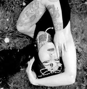 Anna Georgia (UK Model) photographed during Shoot 4 of Project Vampirique #projectvampirique with necklace & earrings by revivify_2018