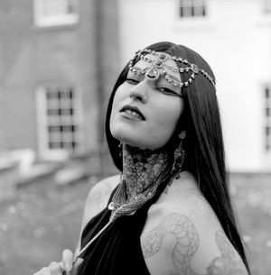 Anna Georgia (UK Model) photographed during Shoot 4 of Project Vampirique #projectvampirique with necklace & earrings by revivify_2018