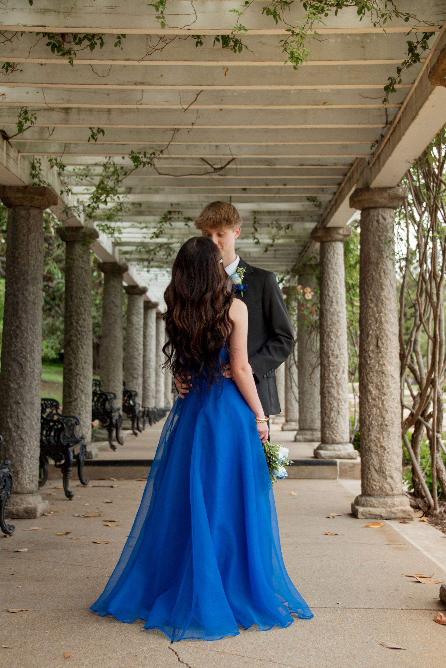 Formal couple at Maymont, Italian Gardens