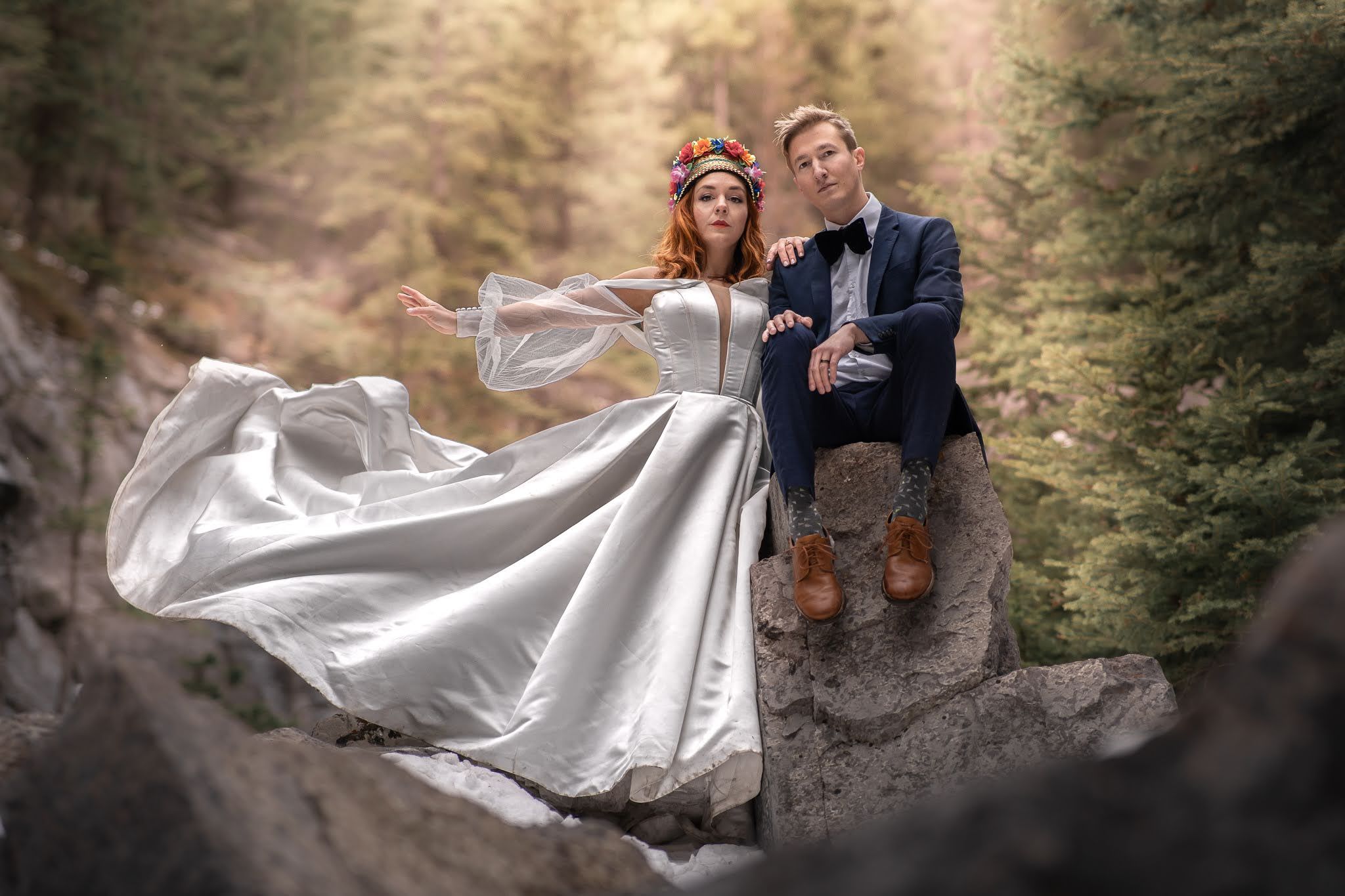 Jordan and Cait in Jura canyon