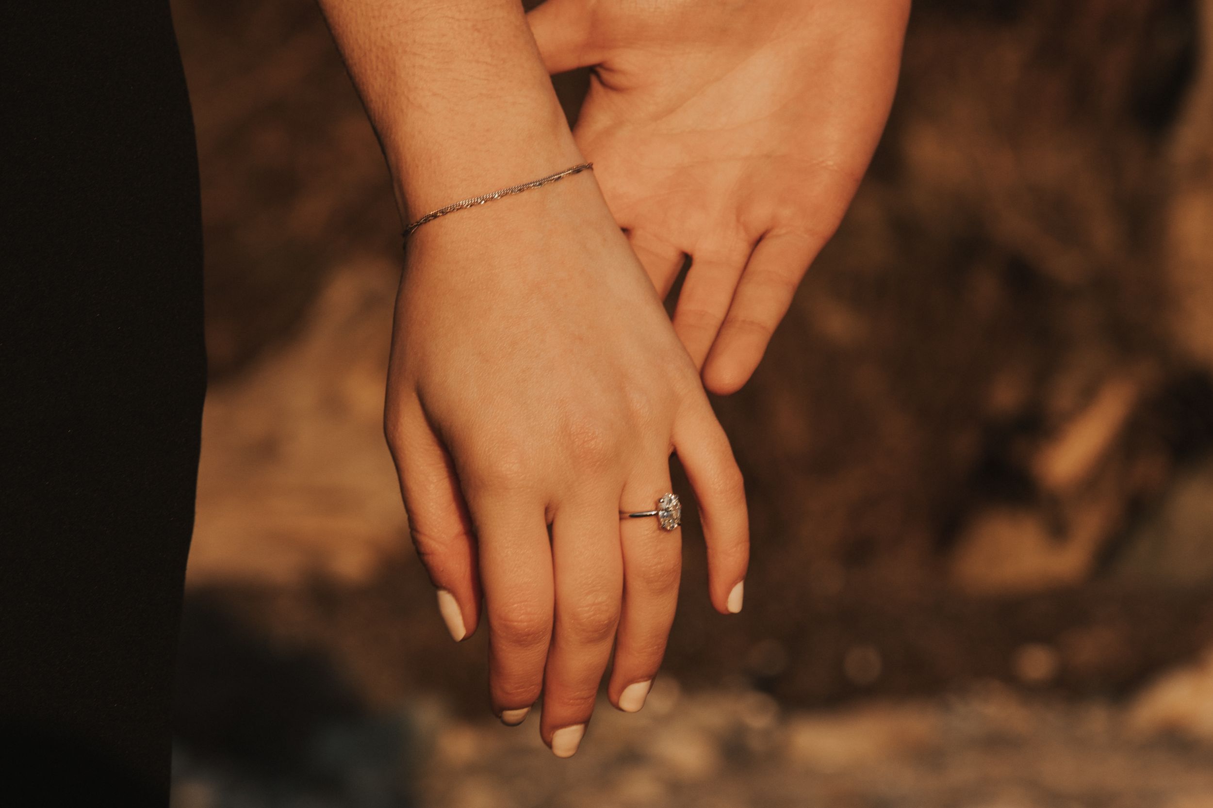 A gorgeous golden hour engagement session at Crescent Beach in White Rock, BC.