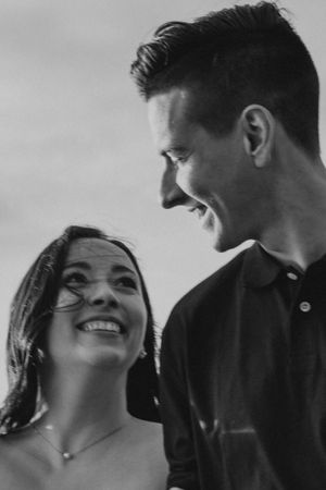A gorgeous golden hour engagement session at Crescent Beach in White Rock, BC.