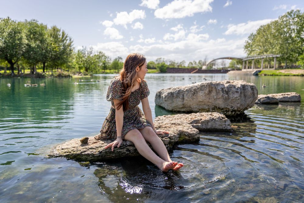 Senior Portraits at Muller Park in Austin TX.