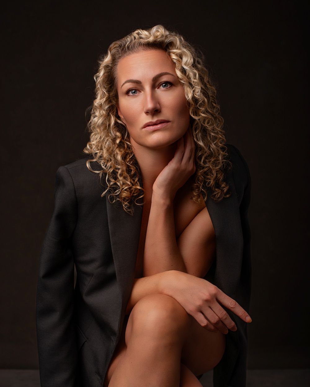 Boudoir fotoshoot in de studio.