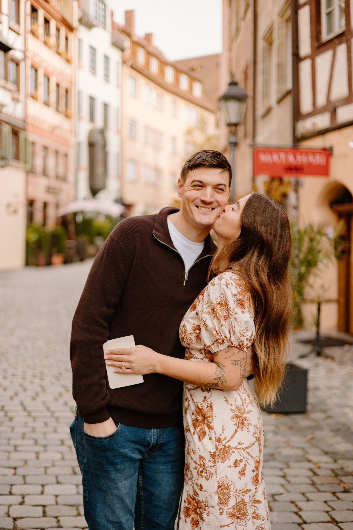 Paarshooting Nurnberg, Engagement Photoshoot, Couples Photoshoot at Weißgerbergasse (Nürnberg), Johanna Patton Photography, Paarfotografie