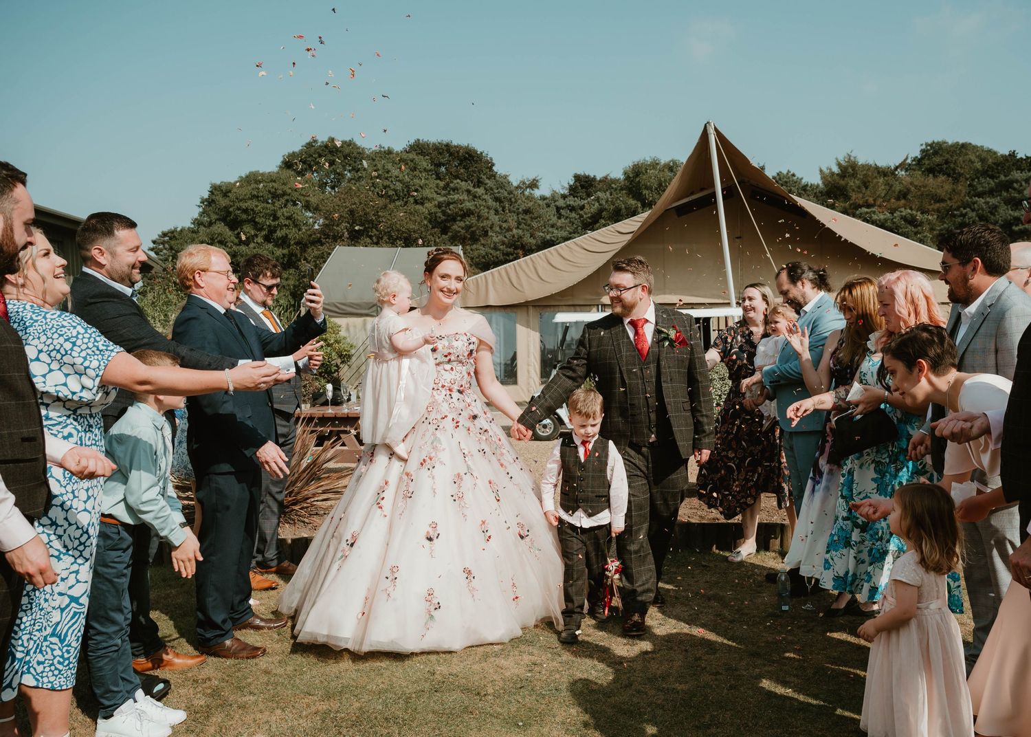 CONFETTI wedding moments captured at Yorkshire wildlife park by Daniel Berry Photography