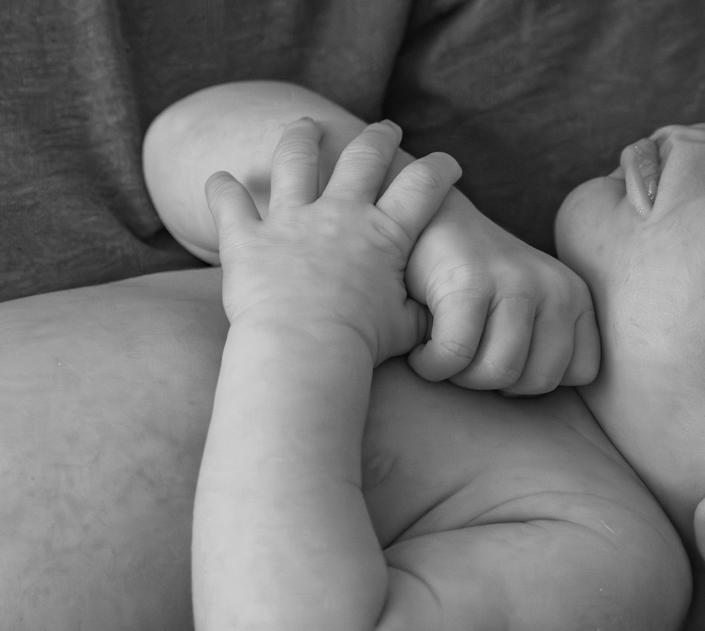 Baby hands.