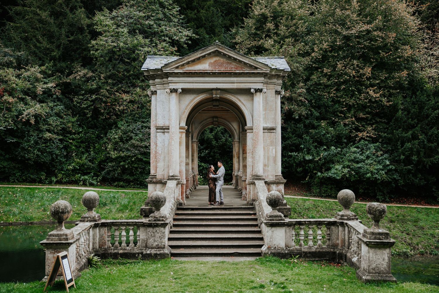 Palladian Bridge at Prior Park Landscape Garden in Bath
