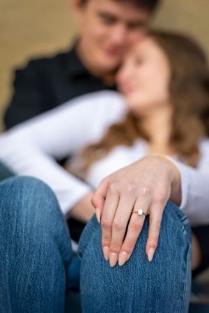 Boise Train Depot engagement photo