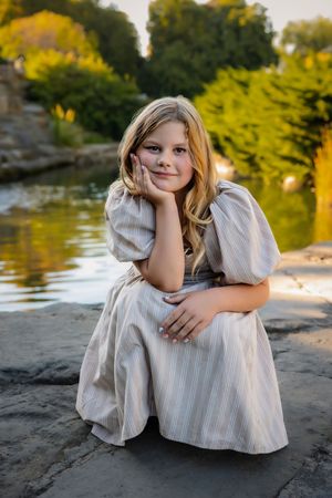 Boise Train Depot school age girl