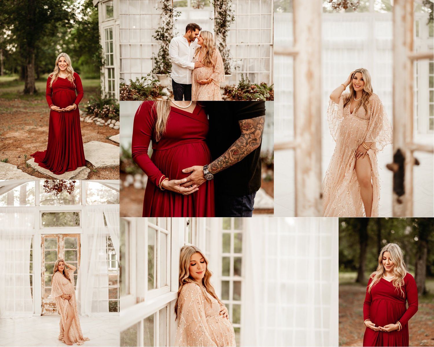 Maternity photography session in Spring, The Woodlands & Magnolia, TX by Anna Carreno Photography