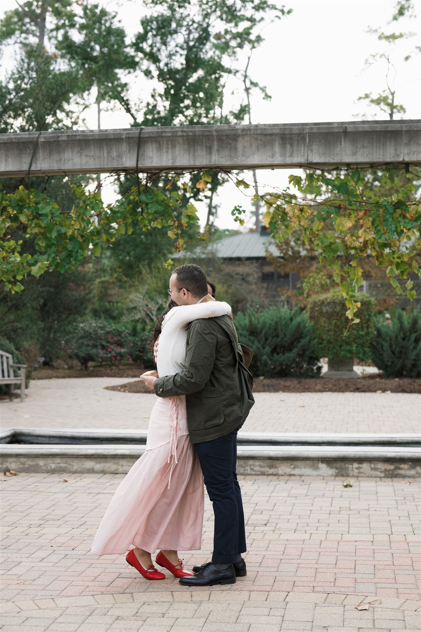 Surprise proposal session at Mercer Botanic Garden in Spring Texas