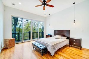 Professional Luxury Real Estate Photography Interior Bedroom with Balcony