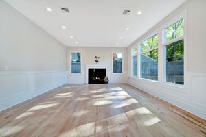 Professional Luxury Real Estate Photography Interior Vacant Living Room With Fireplace