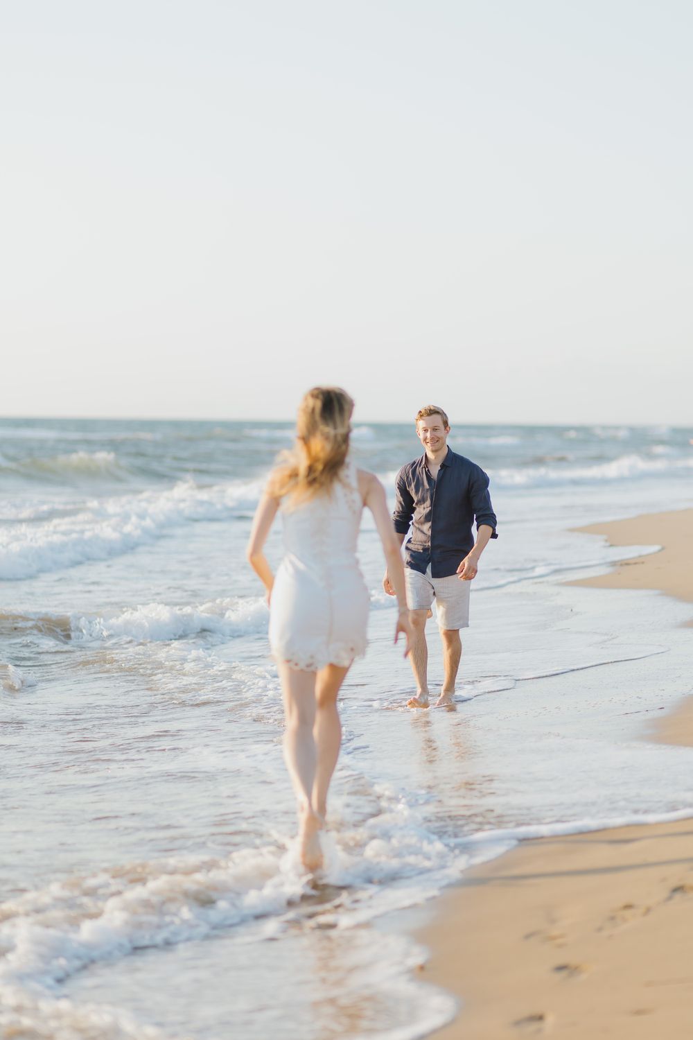Natural couple portrait captured in soft light