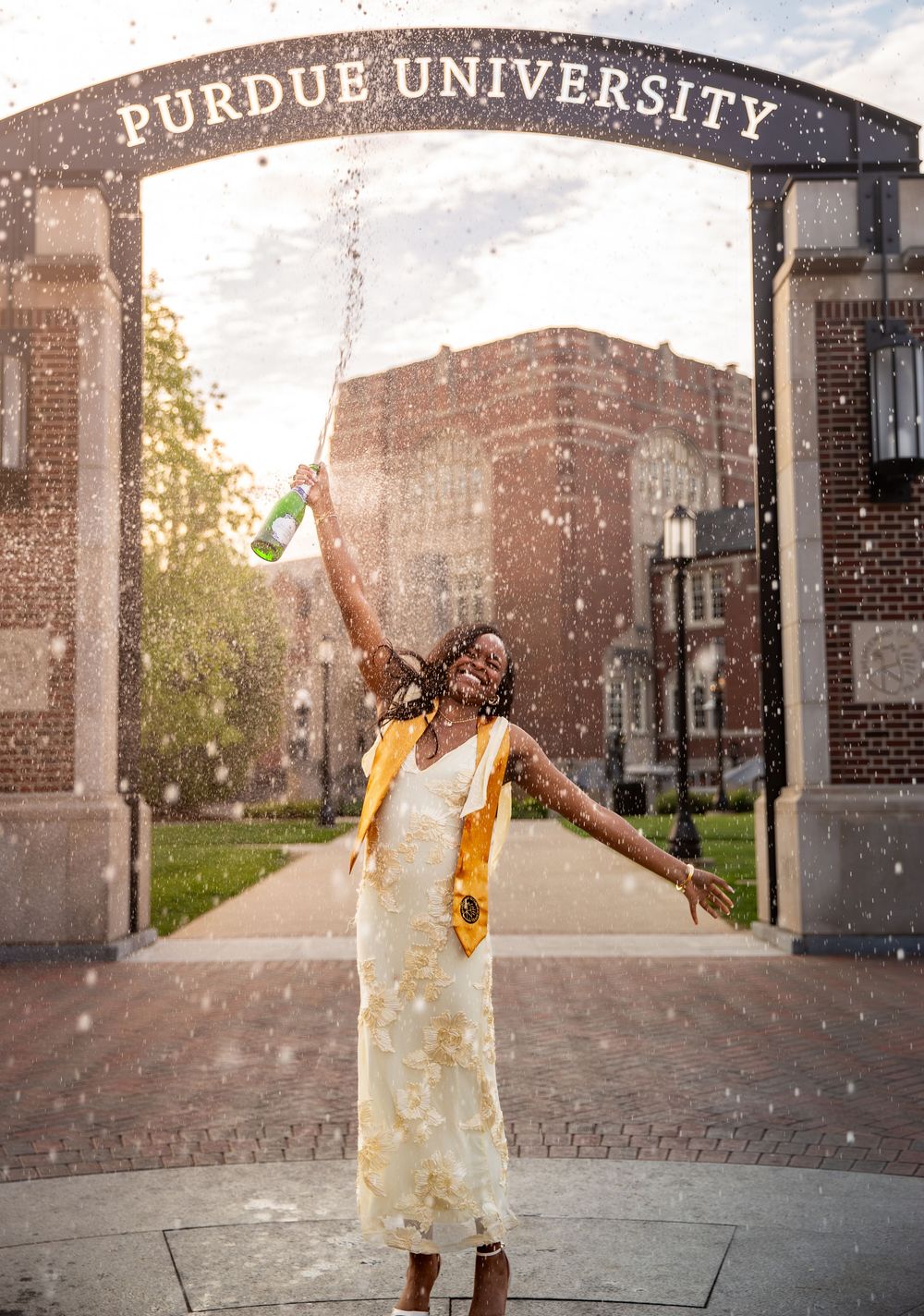 Purdue University graduation portrait