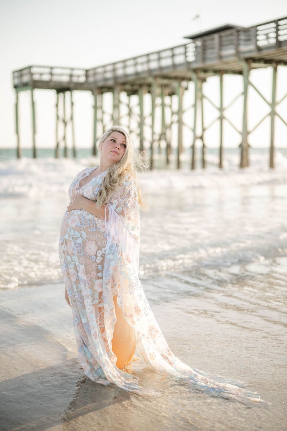 Panama City Beach photographer, family photos PCB, 30A photography maternity macrame dress
