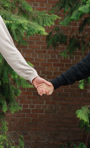 handing hands